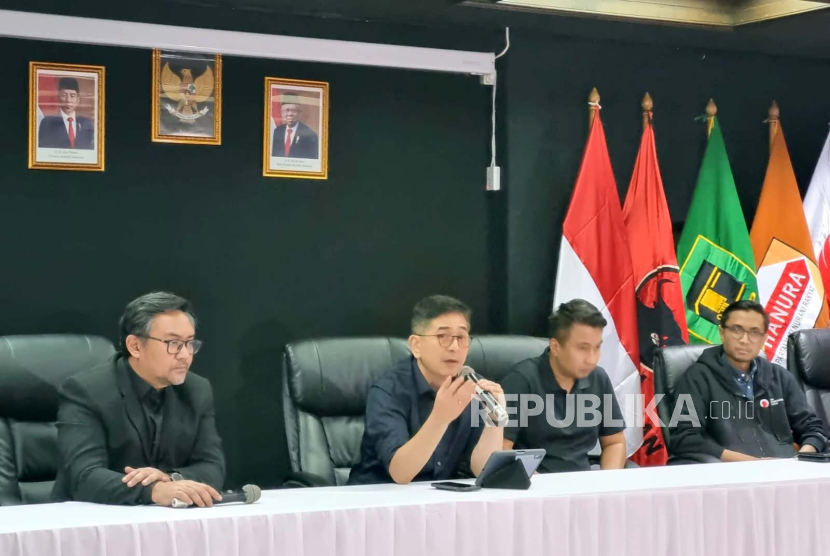 Ketua Tim Pemenangan Nasional (TPN) Ganjar-Mahfud, Arsjad Rasjid di Kantor TPN Ganjar-Mahfud, Jakarta, Rabu (22/11/2023). 