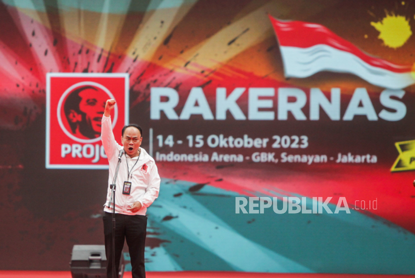 Ketua DPP Projo Budi Arie Setiadi. Tiga DPC Projo di DKI Jakarta mendeklarasikan untuk mendukung Ganjar Pranowo.
