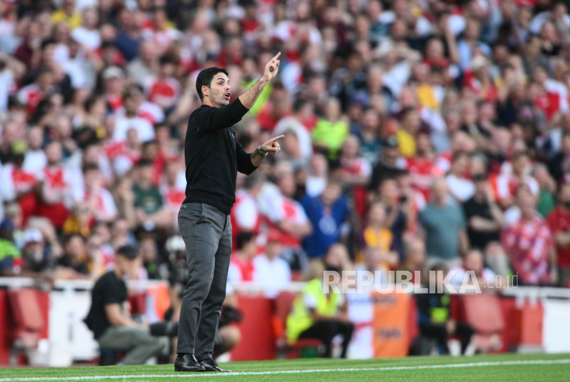 Pelatih Arsenal Mikel Arteta. 