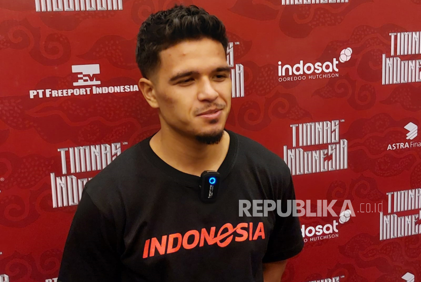 Calon pemain timnas Indonesia Ragnar Oratmangoen di Jakarta, Selasa (19/3/2024).