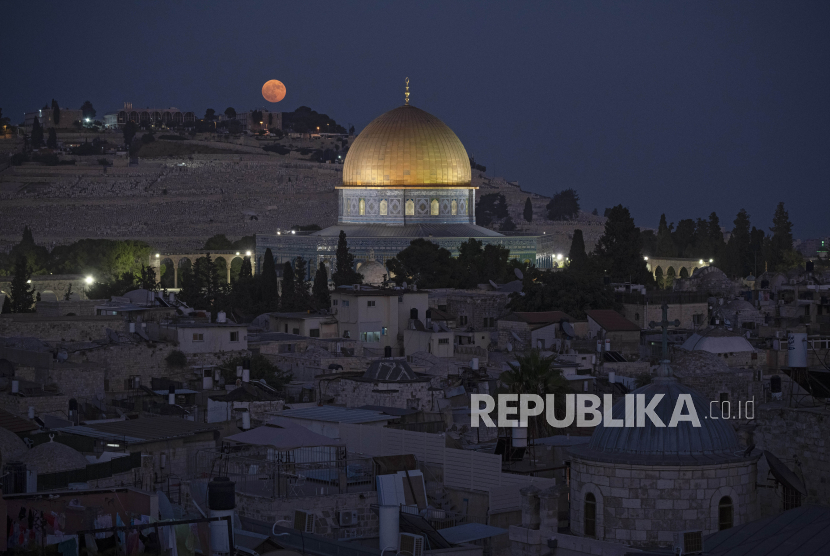 Kompleks Masjid Al Aqsa. Zionis Israel melakukan penggalian terowongan di bawah Al Aqsa 