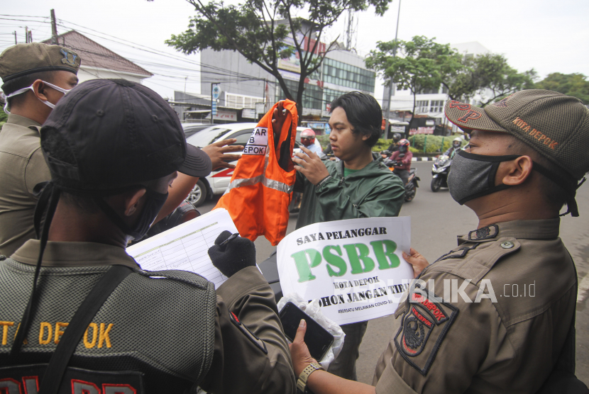Perpanjangan PSBB di Banten untuk tekan angka Covid-19 . ilustrasi pelanggaran psbb