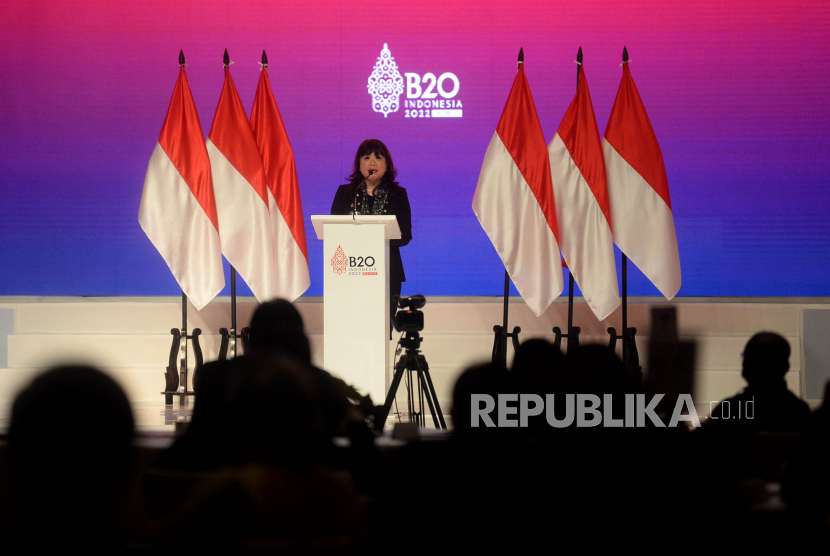 Chairwoman of The Indonesia Employers' Association (APINDO) Shinta Kamdani
