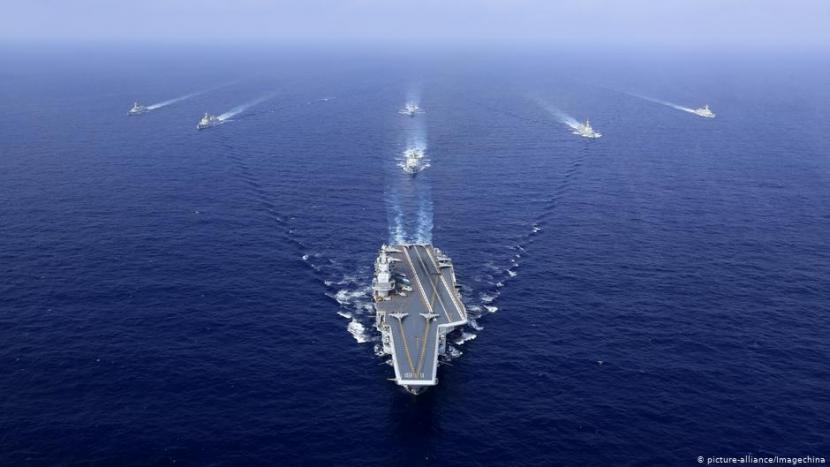 Konflik Berlanjut, Kapal Induk Cina Latihan di Dekat Wilayah Taiwan
