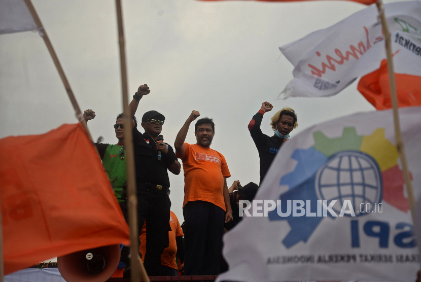 Presiden Partai Buruh, Said Iqbal, menyampaikan  buruh sampaikan empat alasan penolakan atas Putusan PTUN Jakarta