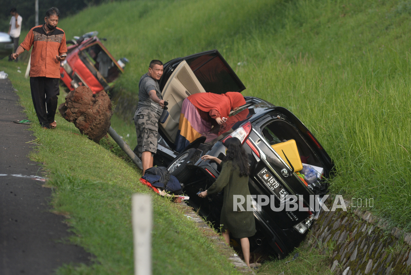 ilustrasi kecelakaan di Tol Cipali.