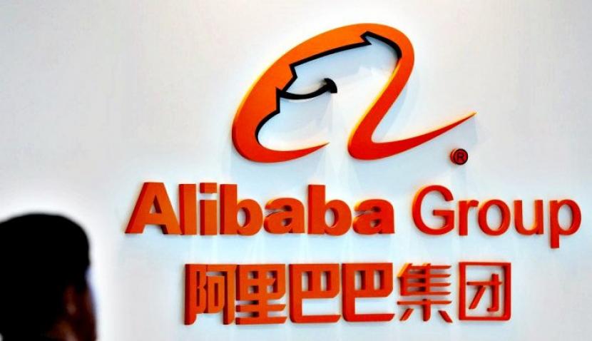 Logo perusahaan Alibaba Group. (Reuters/Lai Seng Sin)