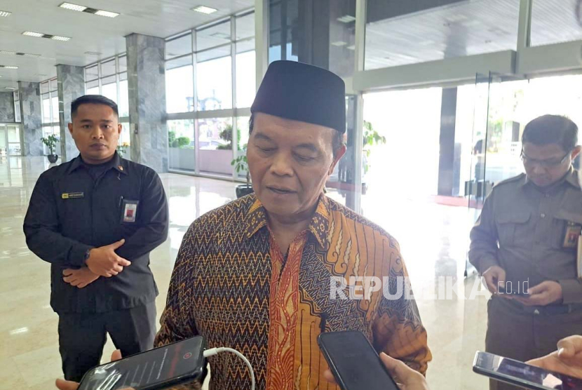 Wakil Ketua Majelis Syura Partai Keadilan Sejahtera (PKS) yang juga Wakil Ketua MPR Hidayat Nur Wahid di Gedung Nusantara, Kompleks Parlemen, Senayan, Jakarta Pusat, Selasa (15/8/2023). 