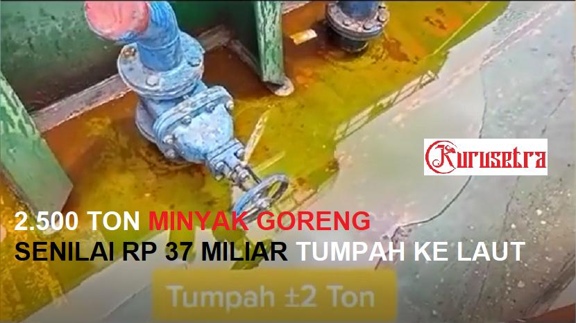 Minyak goreng tumpah