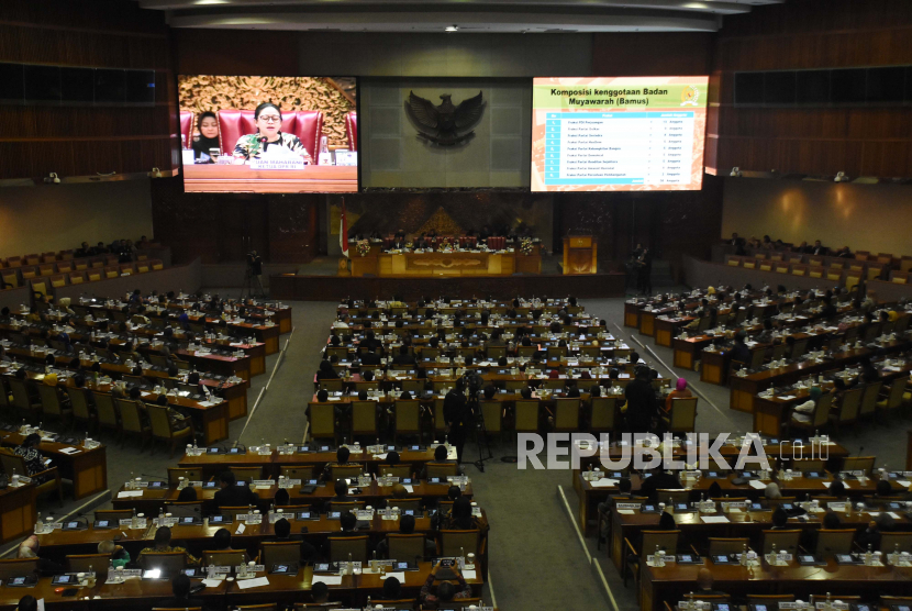 Suasana Rapat Paripurna ke-3 DPR Masa Persidangan I Tahun Sidang 2019-2020 di Gedung Nusantara II, Kompleks Parlemen Senayan, Jakarta. (ilustrasi)