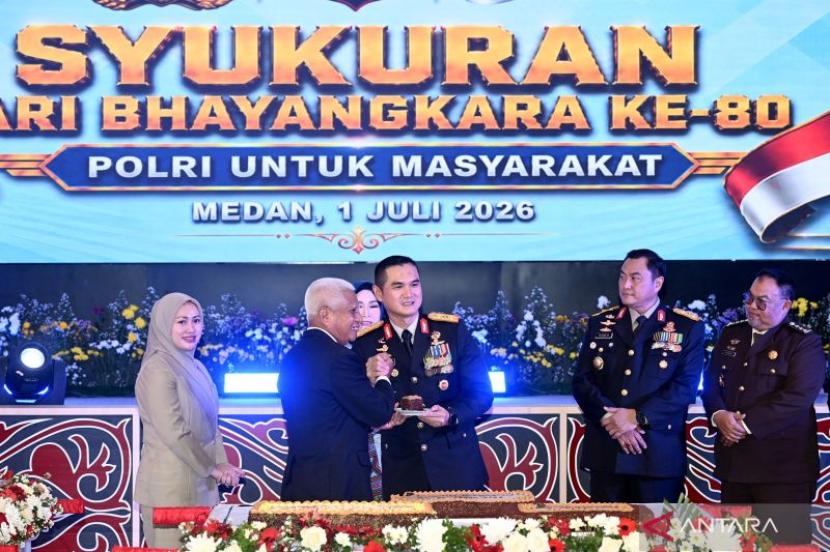 Wagub Sumut Apresiasi Pengabdian Polda di Peringatan Hari Bhayangkara ke-80
