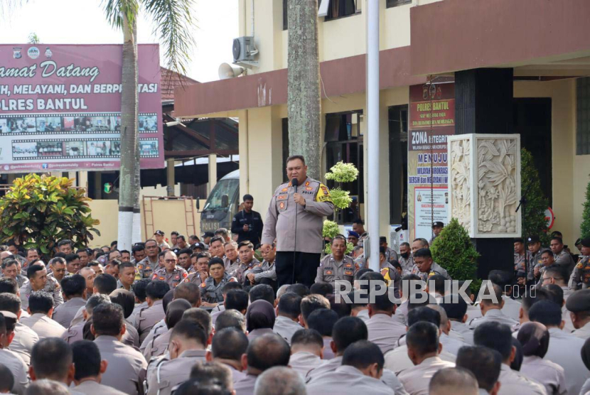 Kapolres Bantul, AKBP Michael R Risakotta di Kabupaten Bantul, Kamis (15/2/2024).
