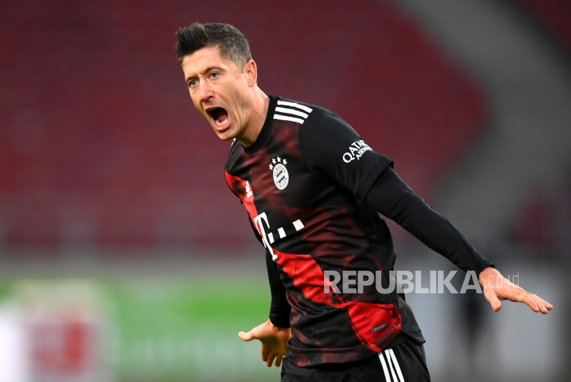 Penyerang Bayern Muenchen, Robert Lewandowski 