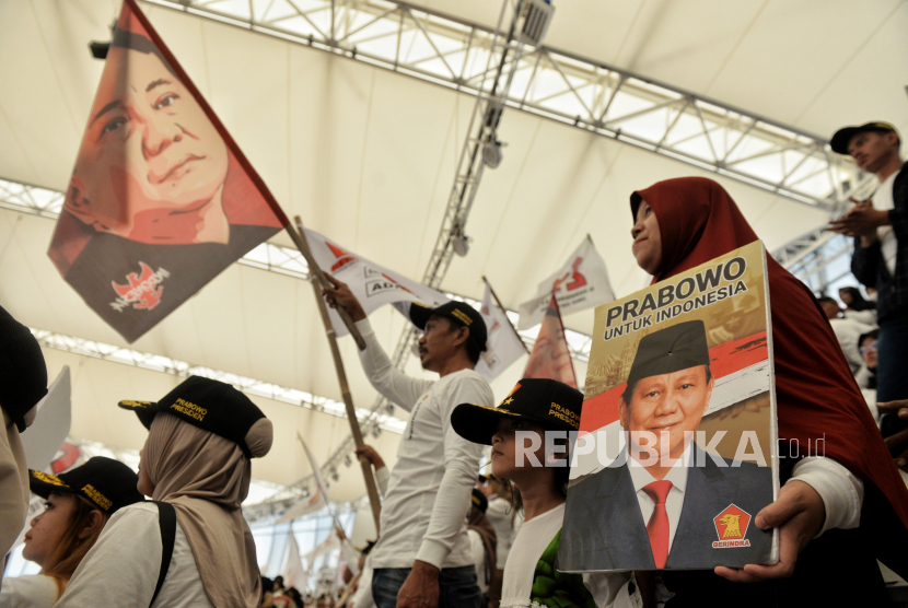 Kader Partai Gerindra (ilustrasi).Prabowo dinilai mampu menarik perhatian para milenial  