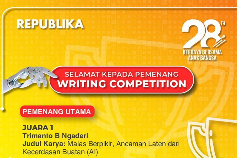 Daftar pemenang writing competitions HUT ROL 2023.