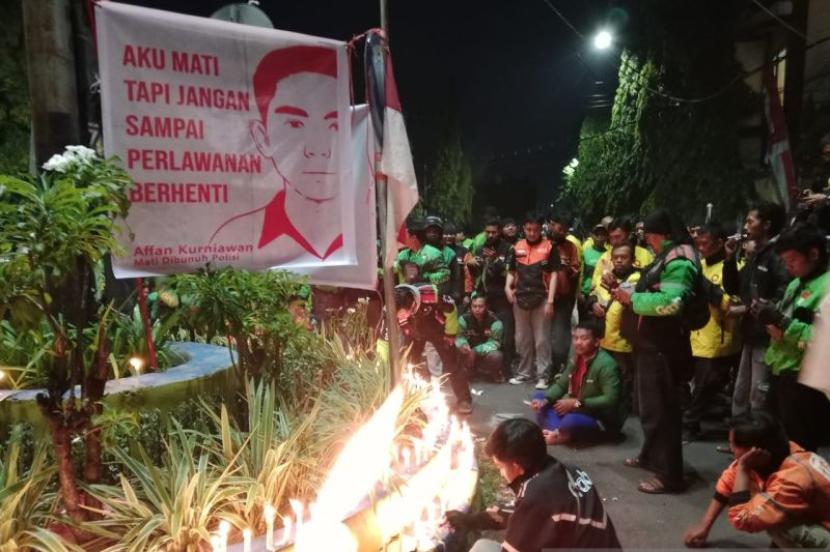 Ribuan Ojol Jember Gelar Aksi Solidaritas untuk Affan Kurniawan