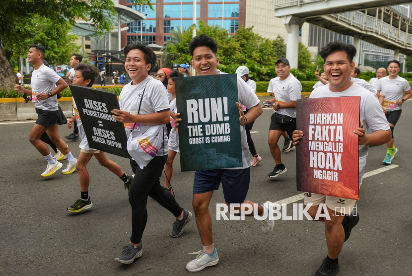 Kampanye Lawan Hoaks di Ajang Run for Good Journalism 2025