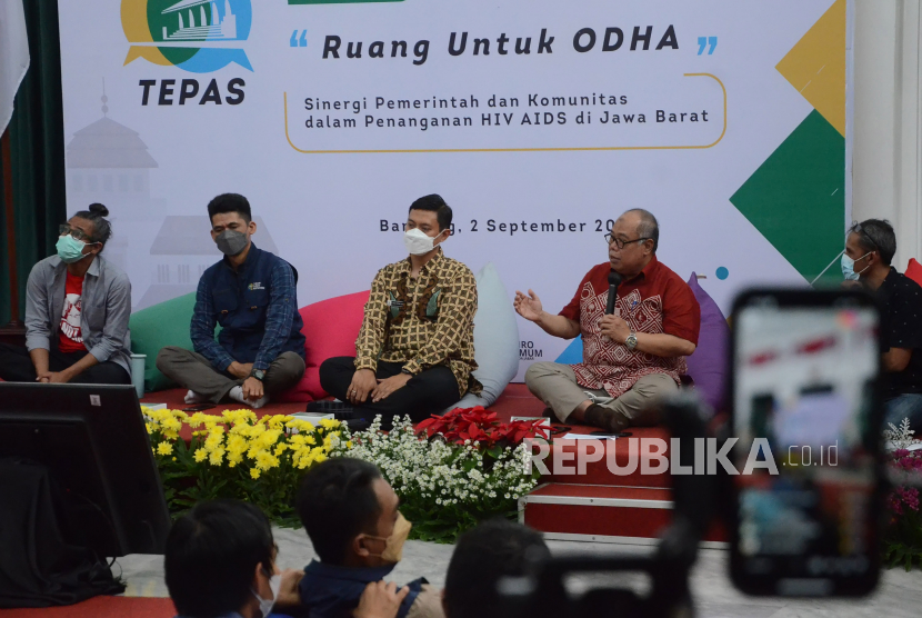 Area for PLHAs to talk about HIV AIDS management in West Java