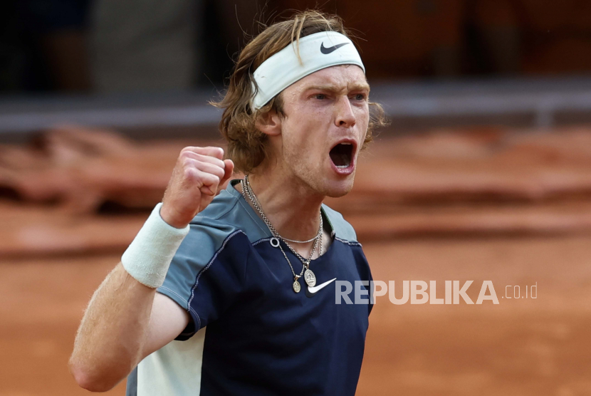 Petenis Rusia Andrey Rublev.