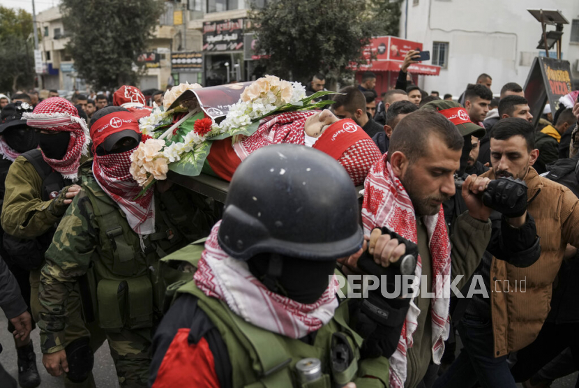 Pasukan Israel menembak mati seorang pria warga Palestina di Kufr Nimeh, Ramallah, Sabtu (21/1/2023).