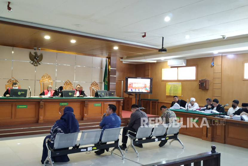 Sidang lanjutan kasus korupsi Bandung Smart City Kota Bandung kembali berlanjut di Pengadilan Negeri Bandung, Senin (24/7/2023).