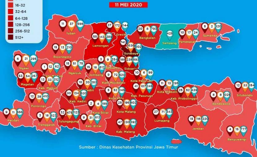 Update Corona: Jatim Tambah 43 Positif Corona