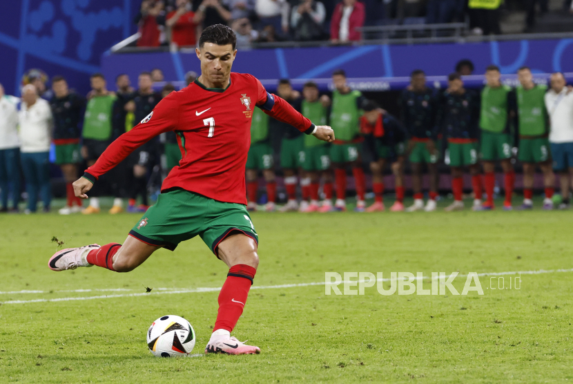 Cristiano Ronaldo saat membela timnas Portugal  