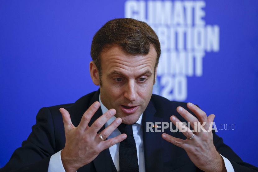  Presiden Prancis Emmanuel Macron enggan minta maaf kepada Aljazair Islam 