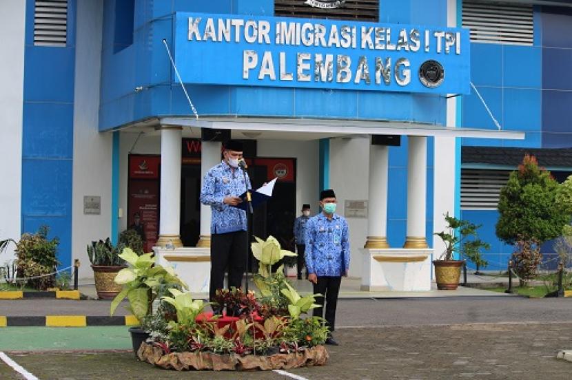 Imigrasi Palembang Gelar Upacara Peringatan Hari Kebangkitan Nasional