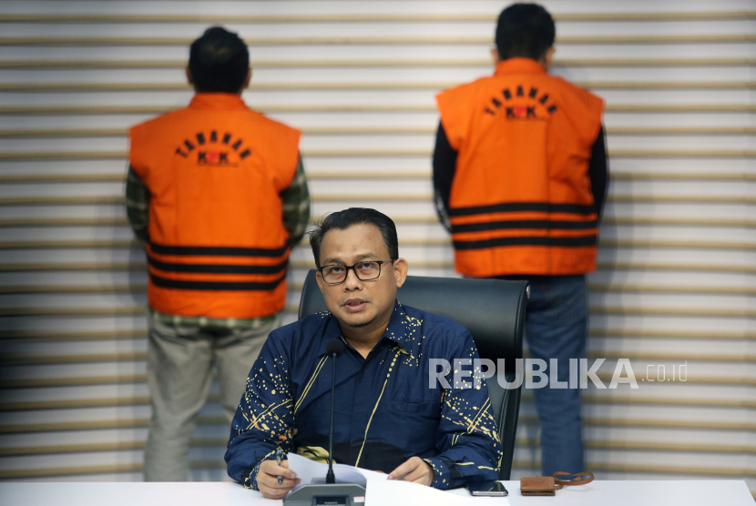 Kepala pemberitaan KPK Ali Fikri. KPK menanggapi soal BAP saksi yang bocor dalam kasus Syahrul Yasin Limpo.