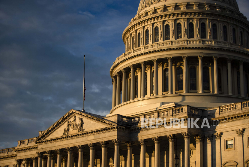 Gedung Capitol AS di Washington, DC, AS.