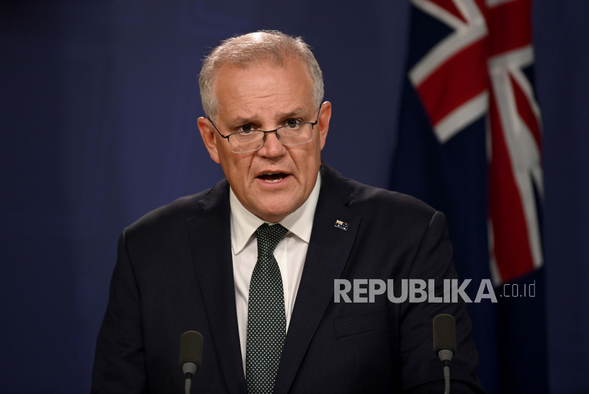  Perdana Menteri Australia Scott Morrison mengakui kekalahan dalam pemilu pada Sabtu (21/5/2022).