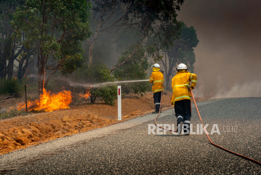 Kebakaran hutan Australia (ilustrasi).