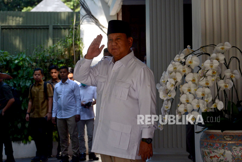 Ketua Umum Partai Gerindra Prabowo Subianto. Berdasarkan survei terbaru LSI, elektabilitas Prabowo teratas di angka 30,3 persen. (ilustrasi)