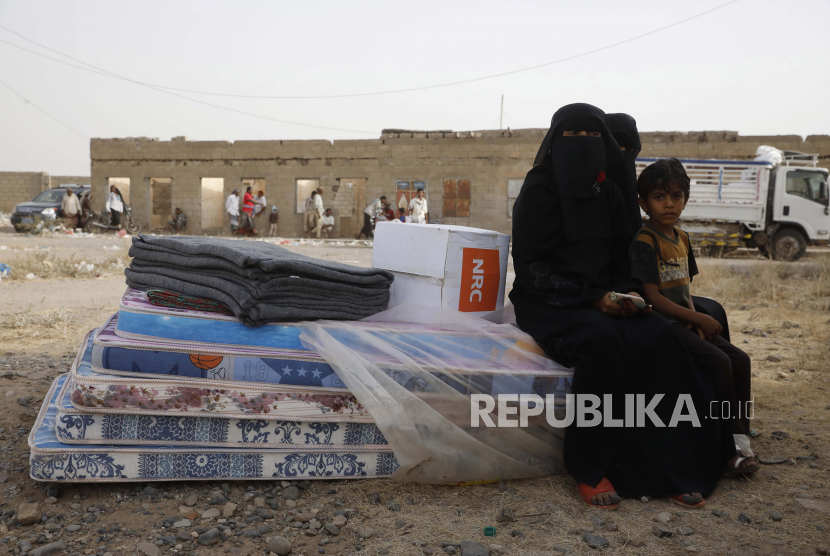 Ilustrasi pengungsi Yaman. Yaman hadapi krisis kemanusiaan terburuk di dunia saat ini.