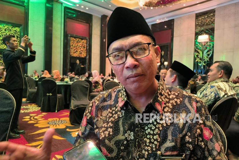 Direktur Bina Umrah dan Haji Khusus Kementerian Agama (Kemenag), Nur Arifin di sela-sela acara pembukaan Evaluasi Peneyelenggaran Ibadah Haji 1444 Hijriyah/ 2023 di Bandung, Rabu (6/9/2023). 