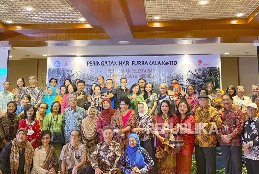Perkumpulan Ahli Arkeologi Indonesia (IAAI) memperingati Hari Purbakala ke-110 di Museum Nasional, Jakarta Pusat, Rabu (14/6/2023).