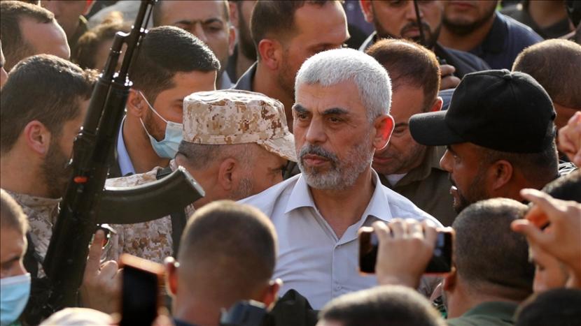 Pemimpin Hamas di Gaza Yahya Sinwar Bertemu dengan Utusan PBB untuk Timur Tengah di Kota Gaza - Anadolu Agency