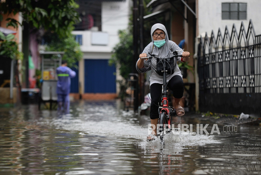 Ilustrasi banjir.