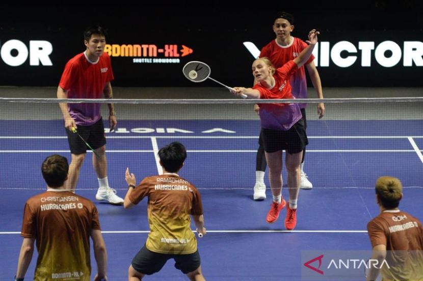 Hasil BDMNTN-XL Jakarta: Tim Rockets taklukkan Hurricanes 5-3.