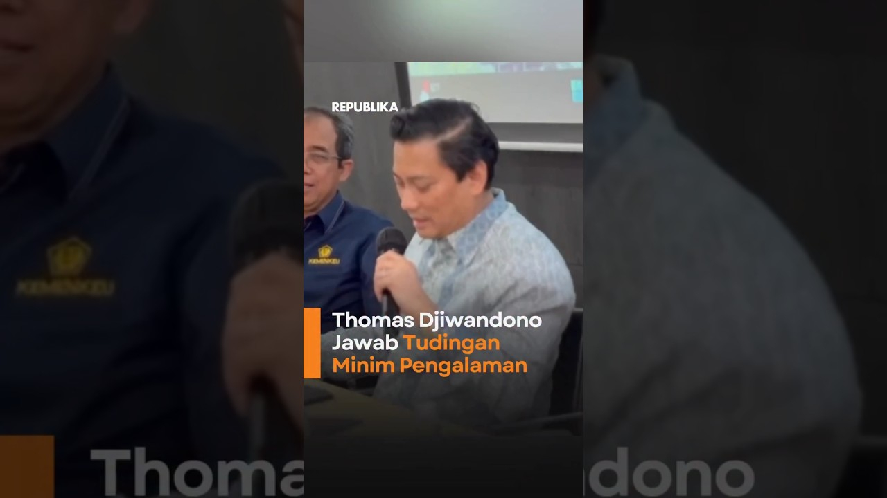 Thomas Djiwandono Jawab Tudingan Minim Pengalaman