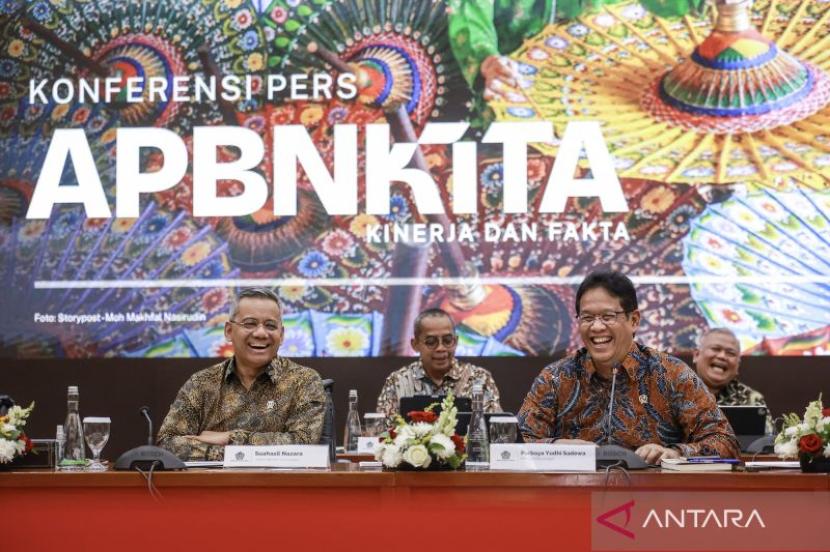Kemenkeu ungkap realisasi anggaran BGN, KemenPU, Kementan masih rendah.
