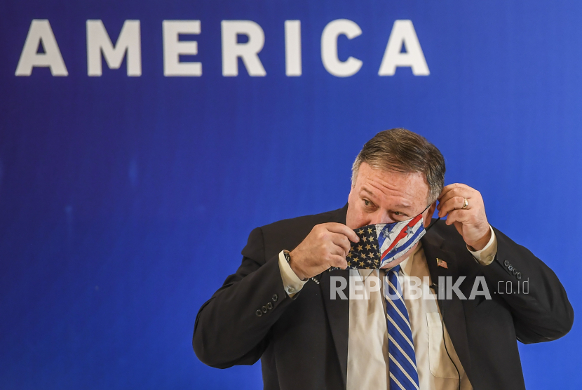 AS Berlakukan ‘Buatan Israel’ untuk Produk dari Tepi Barat. Menteri Luar Negeri Amerika Serikat Michael Pompeo.