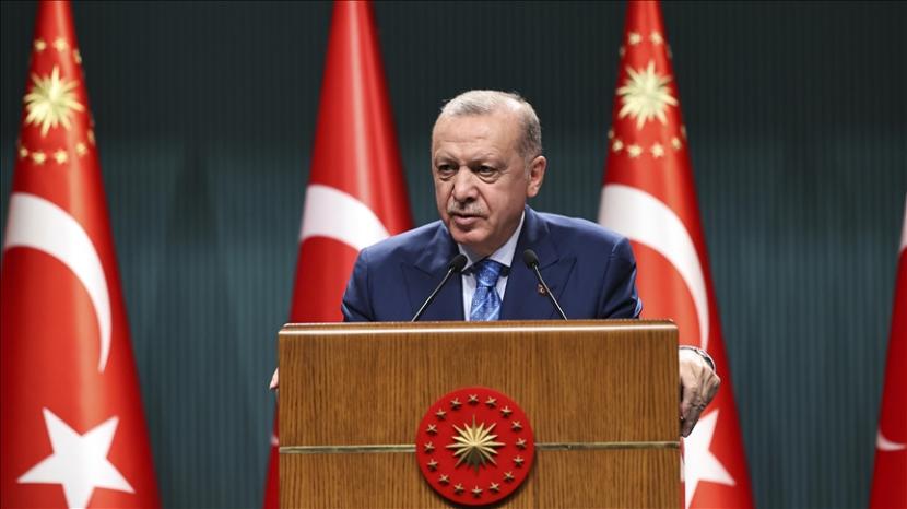 Presiden Erdogan membantah Turki menjadi penampungan bagi pengungsi Afghanistan.