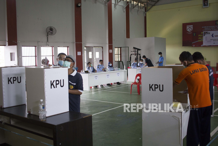(ILUSTRASI) Tempat Pemungutan Suara (TPS) khusus pemilu di lembaga pemasyarakatan (lapas).