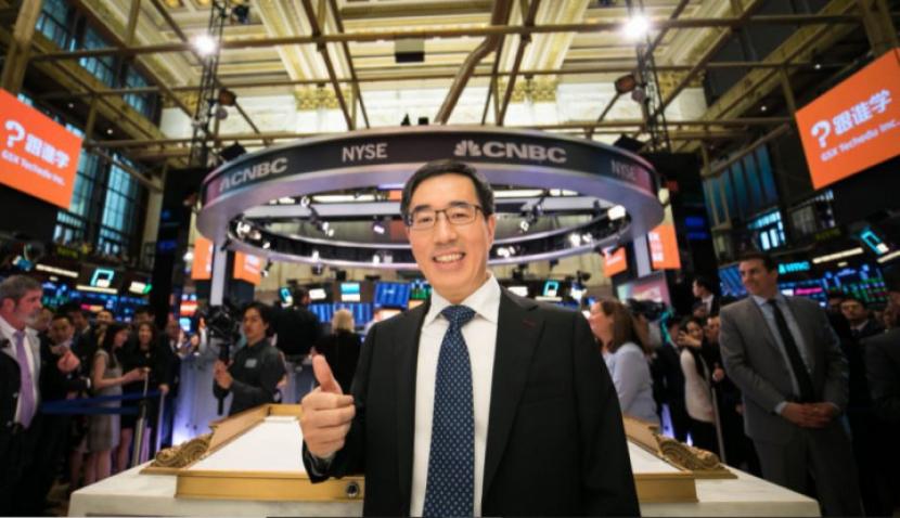 Kisah Orang Terkaya: Larry Xiangdong Chen, Mantan Guru yang Jadi Miliarder Startup Pendidikan (Foto: Twitter/NYSE)