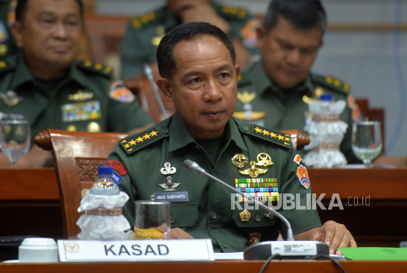 KASAD Jenderal TNI Agus Subiyanto akan mengikuti uji kepatutan dan kelayakan menjadi Panglima TNI di DPR.