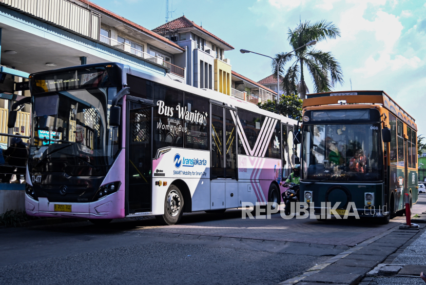 Sejumlah Halte Bus TransJakarta mengalami perubahan nama. (ilustrasi)