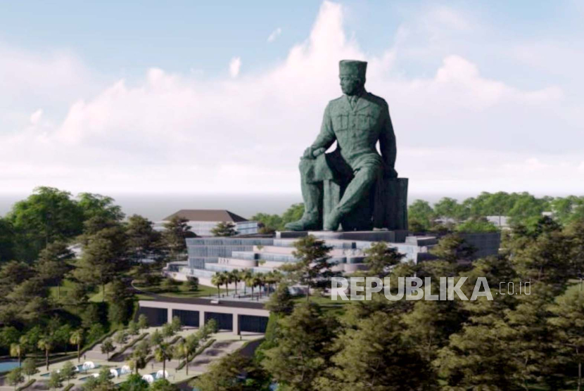 Desain patung mantan Presiden pertama Soekarno. Ketua MUI Cholil Nafis sebut pembangunan patung Soekarno mengarah pengkultusan.