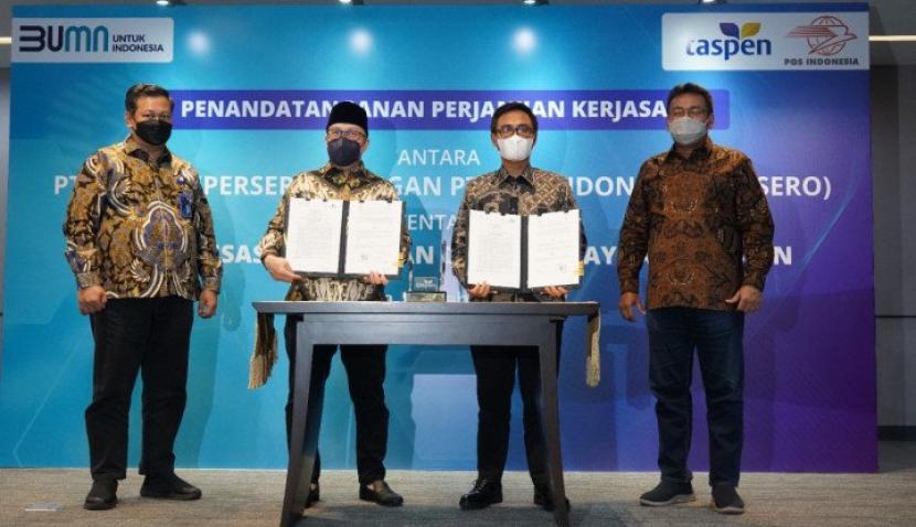 TASPEN dan Pos Indonesia Jalin Kerja Sama Digitalisasi Pelayanan dan Pembiayaan Pensiun (Pos Indonesia)